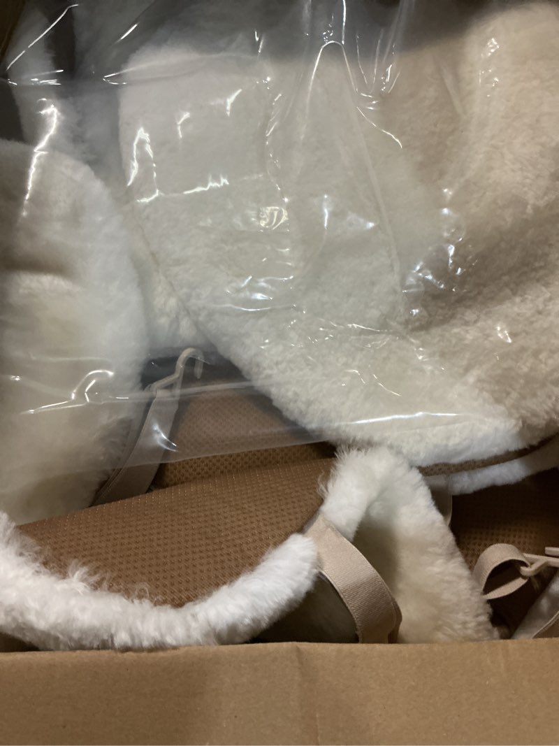 Condition photo showing Good Condition for iriwool genuine sheepskin auto seat pad, soft wool seat cover breathable and sweat-wicking universal fit,19.2 inch x19.2 inch (front seat cushion 2pcs & rear seat cushion 1pc, ivory white) 3 piece set ivory white