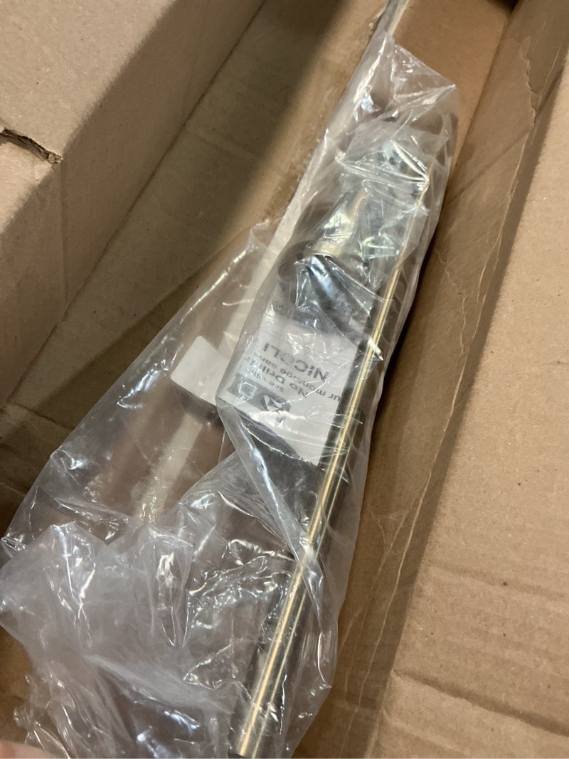 Condition photo showing As Is for Delta Towel Rack | 24 or 18 Inch Champagne Bronze Adjustable Towel Bar for Bathroom, Kitchen | Nicoli Accessories