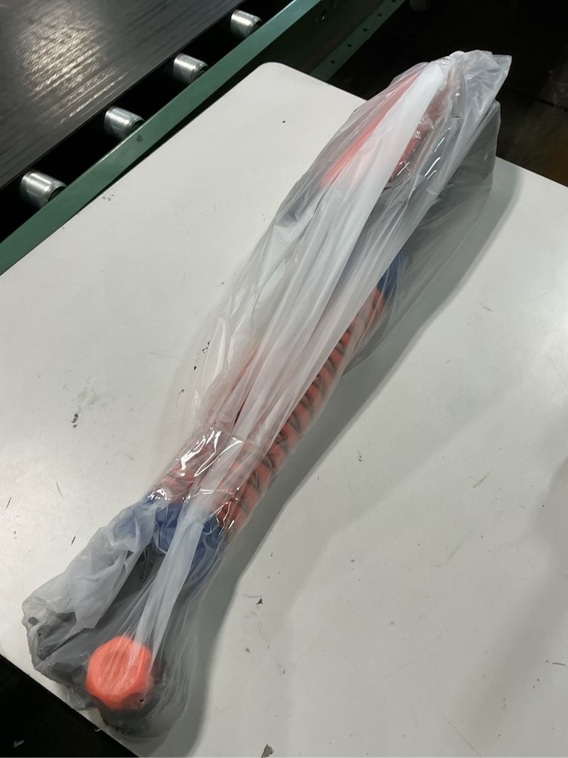 Condition photo showing Good Condition for E-SDS 60” Snow Broom Ice Scraper Bendable Snow Brush for Cars with 12.2” Foam Head, Extendable Snow Cleaner Tool for Car, Truck, SUV (Orange) Orange and Black