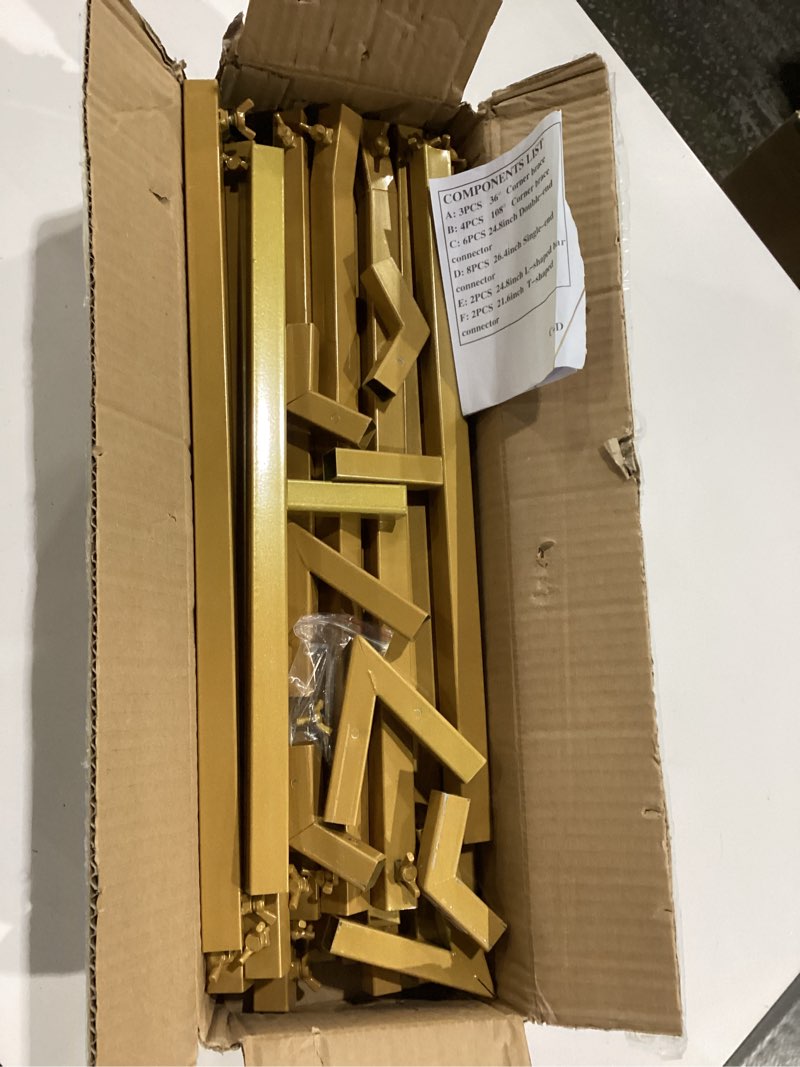 Condition photo showing New/Like New for silipull giant 8 ft star arch backdrop stand kit easy assembly metal frame for wedding ceremony entrance, bridal photo booth, birthday baby shower decor graduation dance photo walls