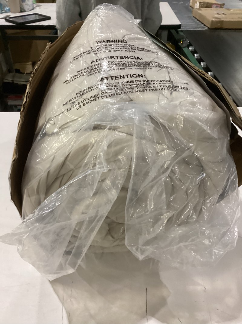 Condition photo showing As Is for incomplete litanika oversized king comforter 128x120 beige, 3 pieces lightweight solid bedding comforter set, all season fluffy bed set (1 comforter & 2 pillowcases) beige super king plus
