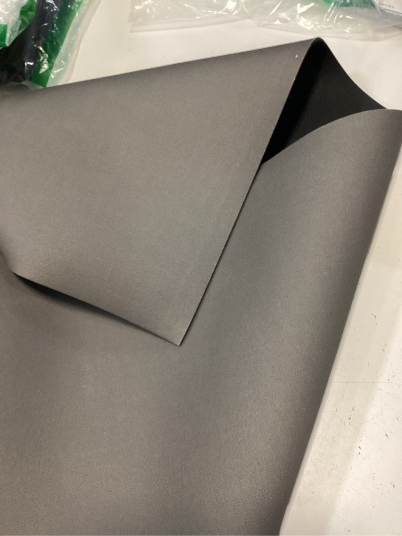 Condition photo showing Good Condition for Cuttable Bath Mat for Narrow Spaces - Super Absorbent Doorway Floor Mat, Non-Slip Shower Threshold Rug for Bathroom, Kitchen, Entryway (Grey, 31''x12'') Grey 1' x 2'7" (Rectangular)