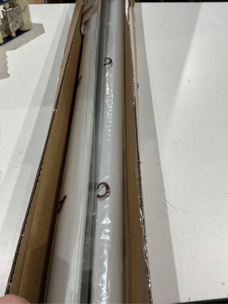 Condition photo showing Good Condition for allzone tension curtain rod for window, 83-123 inches, heavy duty curtain rods no drilling, non-slip bathroom shower tension rod, renter friendly, adjustable, spring loaded, extra long, white white 83-123 inches