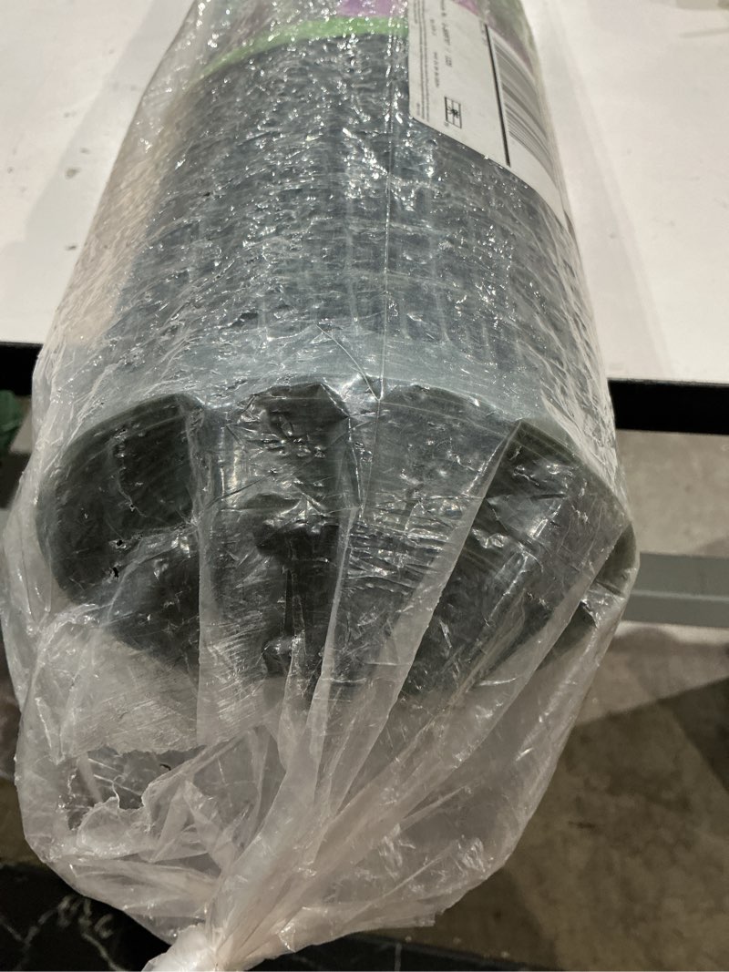 Condition photo showing As Is for boen garden fence 40 inch x 25 feet plastic netting barrier, protection for yard, garden for dog or rabbit. green