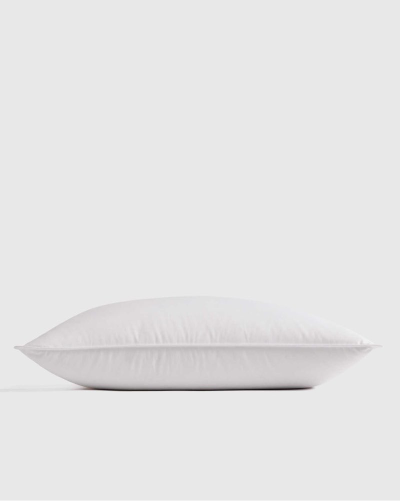 quince luxe goose down pillow standard white 