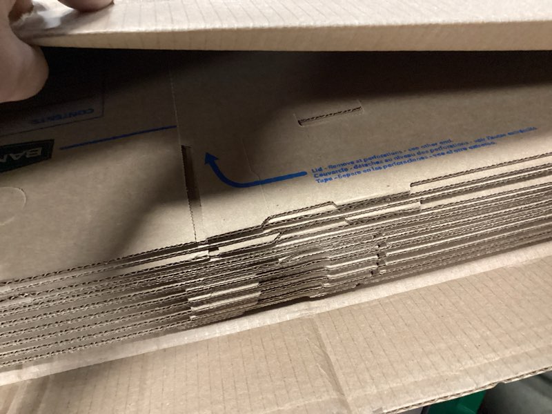 Condition photo showing Good Condition for bankers box small classic moving box 10 pack, reinforced handles, tape-free assembly, box with lid, 15" x 12" x 10", cardboard small, 10 count (pack of 1)