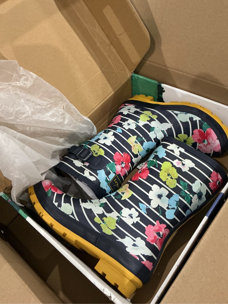 Condition photo showing As Is for joules molly welly women's rain boot