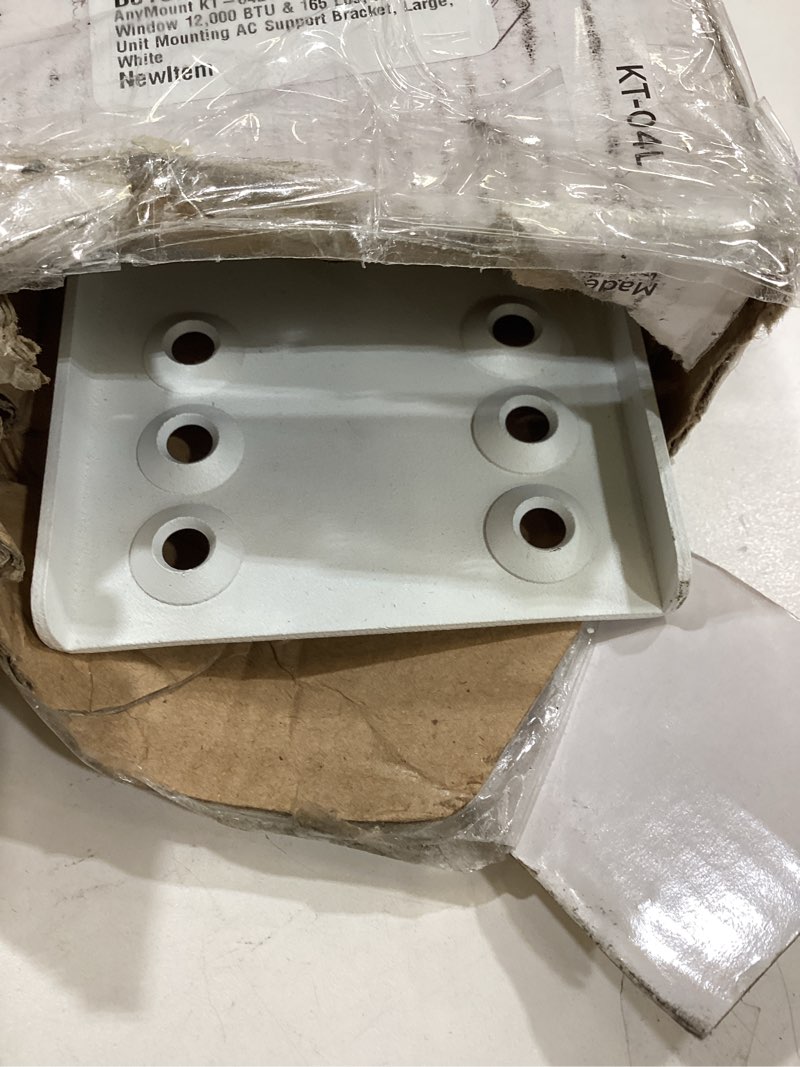 Condition photo showing Good Condition for air conditioner support bracket for outdoor window ac, supports units up to 10,000 btu & 88 lbs., heavy duty mount suitable for most windows, kt-04s medium