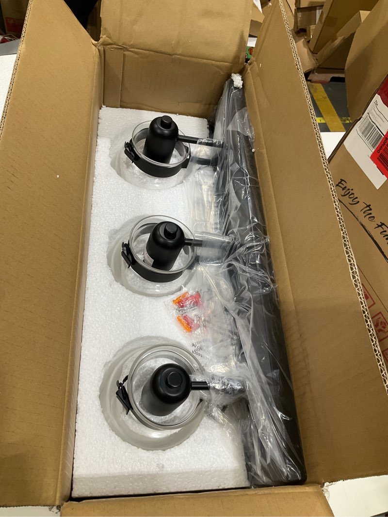 Modern Bathroom Vanity Light Fixture, 3-Light Brushed Nickel Lamp