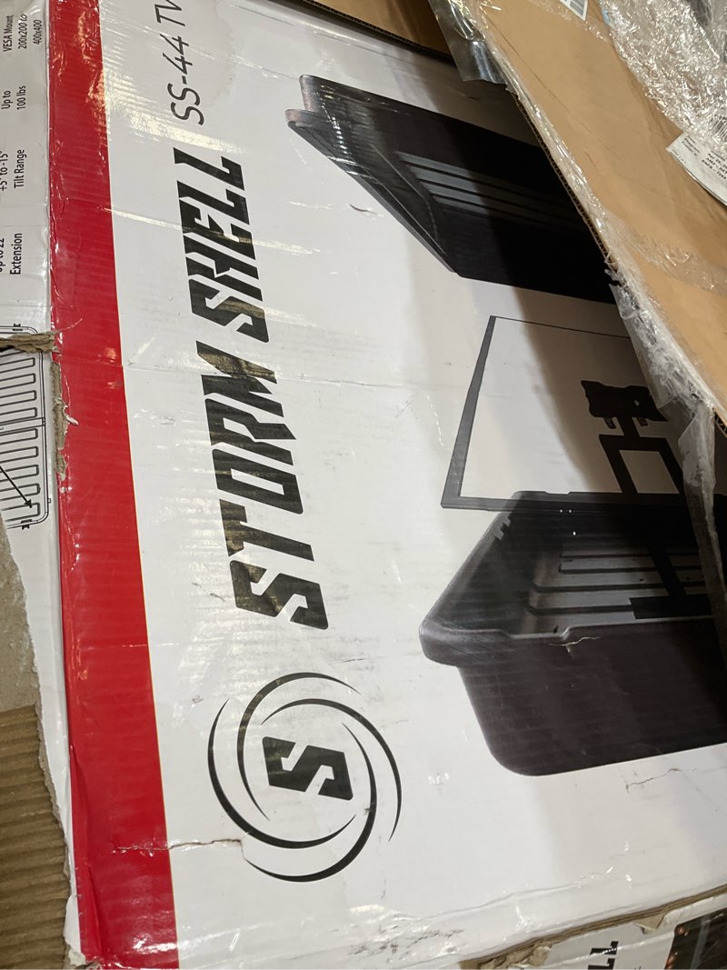 Condition photo showing New/Like New for storm shell outdoor tv hard cover weatherproof protection for television - mounts right on the wall - tv wall mounting bracket included … (32-44 inch), black original enclosure space for tv 32-44 inch