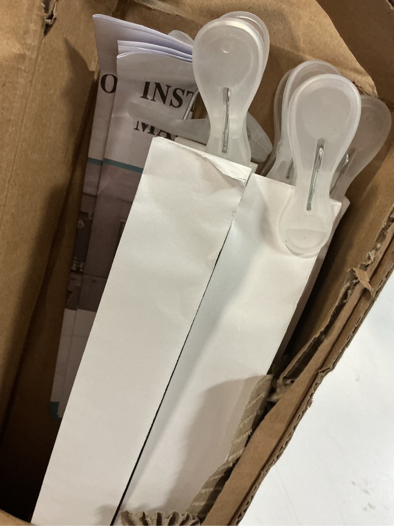 Condition photo showing Good Condition for Changshade 6-Pack Pleated Paper Temporary Shades Light Filtering Cut to Size Temporary Paper Blinds for Indoor Windows of Office, Bedroom, Bathroom, Living Room, 48" W x 72" H, White White 48" x 72"-6PC