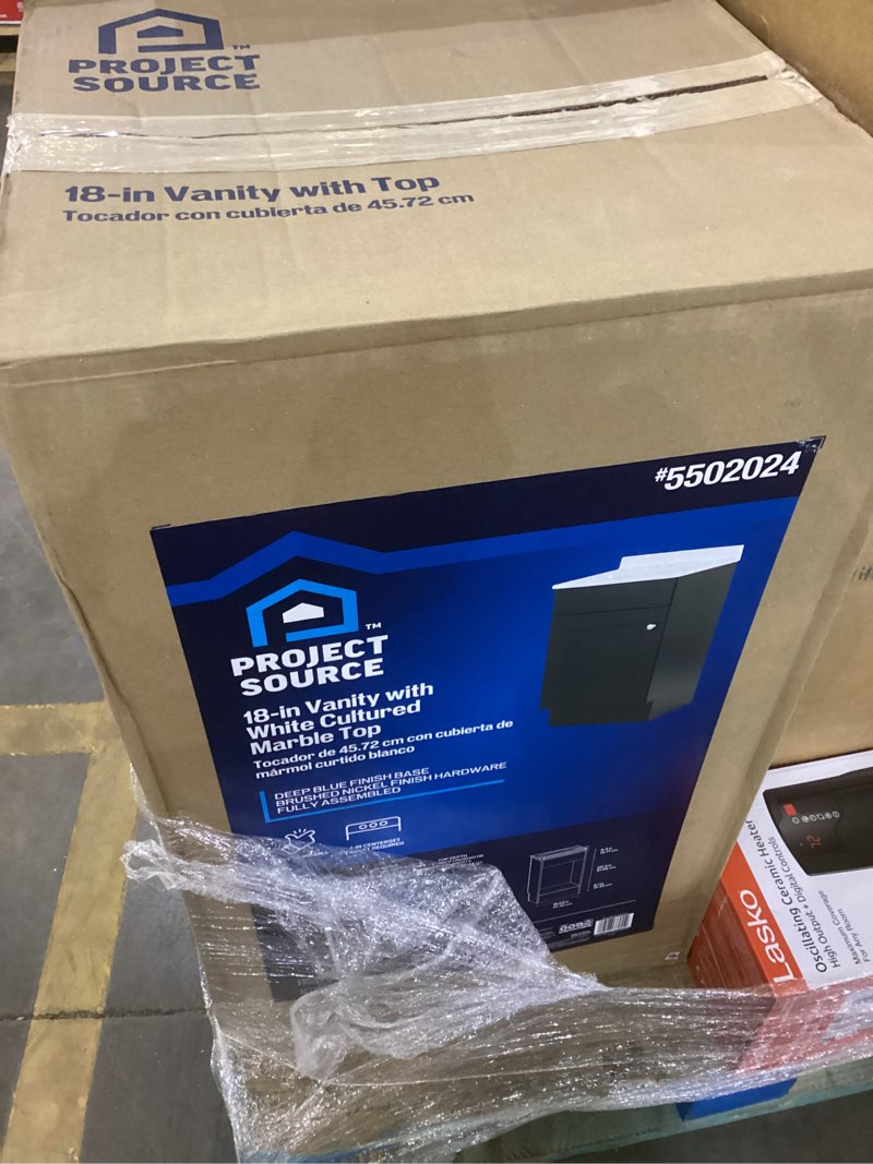 18in vanity with top