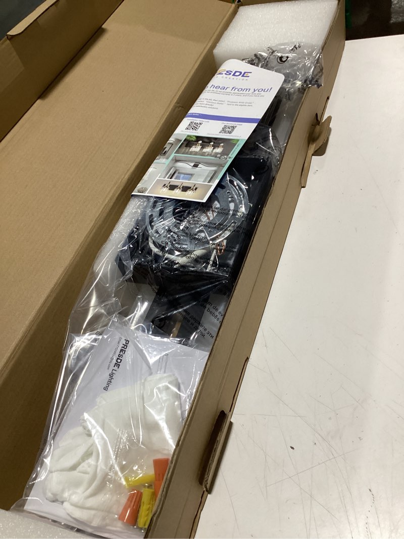 Condition photo showing Good Condition for PRESDE LED Bathroom Vanity Light 32inch Bathroom Light Fixtures Over Mirror Black Modern Bath Vanity Lighting Bar Dimmable Black-Dimmable 32inch