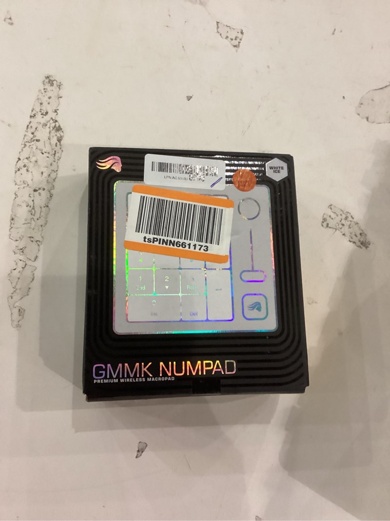 Condition photo showing As Is for Glorious GMMK Mechanical Numpad- 10 Key USB Programmable Keypad - Hot Swappable, Volume Control, RGB Backlit, Wired & Wireless Bluetooth - Laptop & Keyboard Accessories- White White Ice