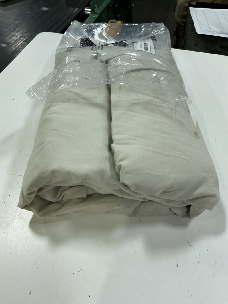 Condition photo showing Good Condition for bedsure california king duvet cover - prewashed cotton-like extra soft bedding set, includes 1 cal king duvet cover 104x98 inches with zipper closure & 2 pillow shams, linen, comforter not included 02 - linen (no comforter) california king (104" x 98")
