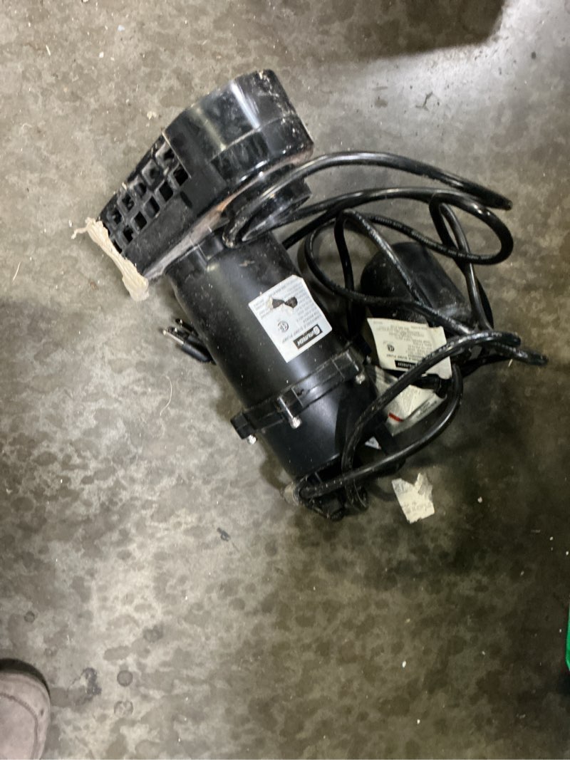 Condition photo showing As Is for utilitech 1/2-hp 55-gpm aluminum submersible sump pump