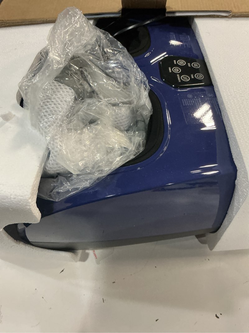 Condition photo showing Good Condition for Foot Massager with Heat, Shiatsu Deep Kneading Foot Massager, Plantar Fasciitis Massager, and Heat for Plantar Fasciitis, Neuropathy, Suitable for Women Men, Fits Up to 13 (Dark Blue,Corded)