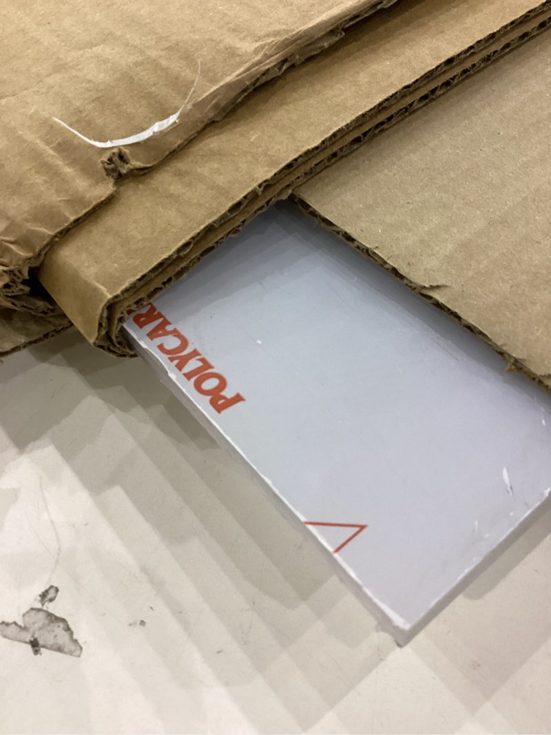 Condition photo showing Good Condition for Falken Design Clear Polycarbonate Lexan Sheet - 12" x 48" x 3/8" – Durable, Impact-Resistant & UV-Protected Plastic Panel Perfect for Window Repairs, Greenhouses, DIY Projects, Outdoor Covers