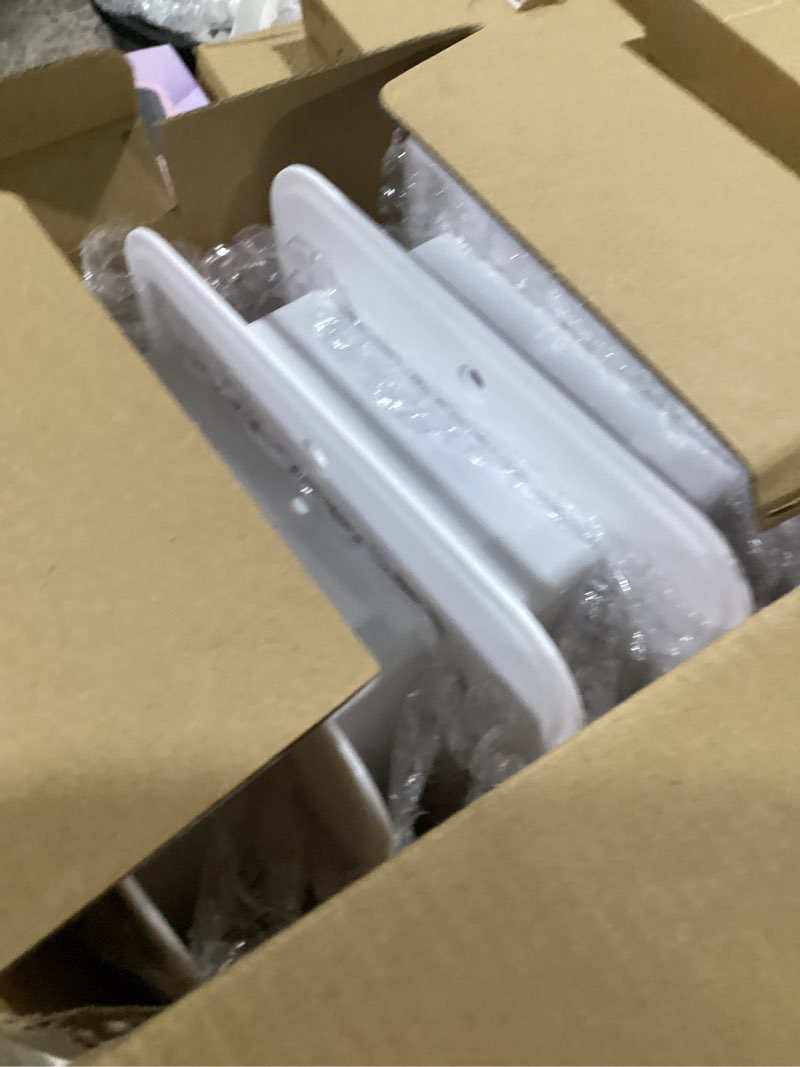 Condition photo showing Good Condition for floor vent covers, floor register 4x10, 5 pack adjustable plastic vent covers for home floor, ceiling or sidewall, floor vent with screws (white 4 x 10)