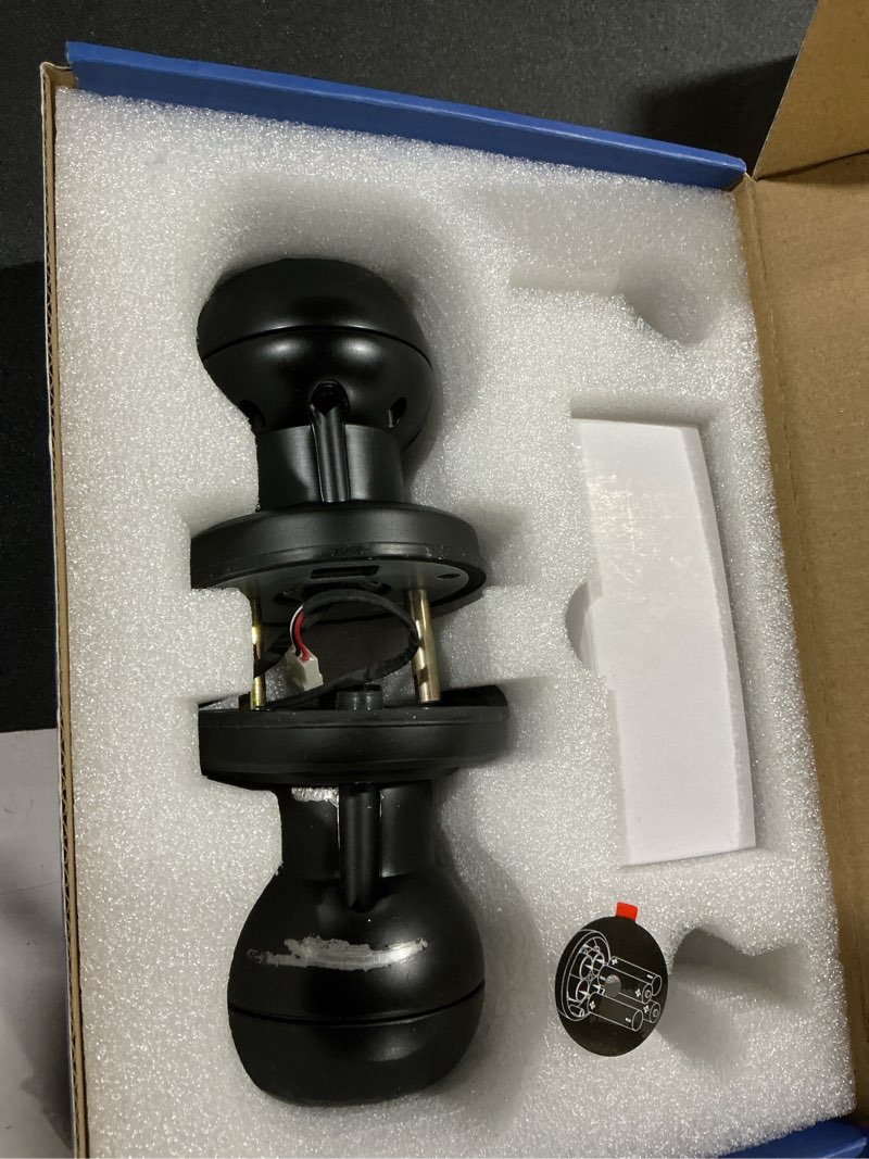 Condition photo showing Good Condition for pulido fingerprint door lock | app available but not required | keypad door knob with real buttons | smart fingerprint door knob for bedroom, office, and apartment fq1