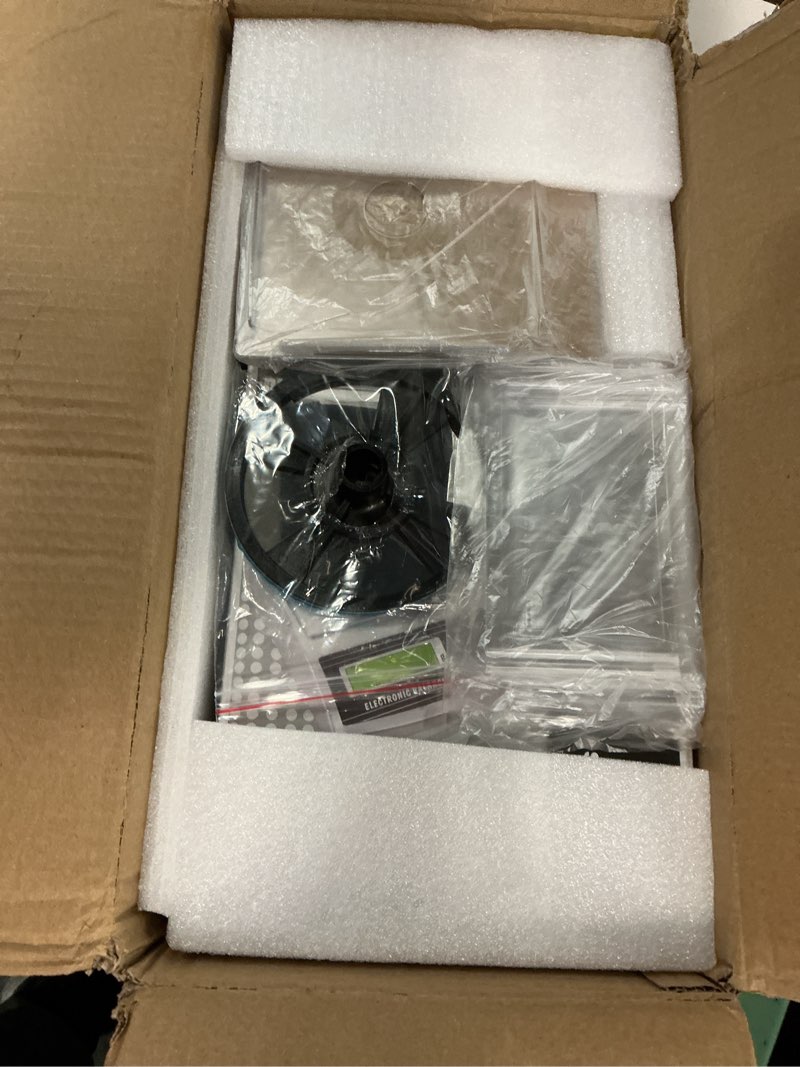 Condition photo showing New/Like New for newtry 1000g/0.01g electronic fabric gsm scale digital textile weight balance with a 0-2mm disc sampler cloth cutter for textile paper non-woven fabrics (110v scale + sampler) 1000g/0.01g+ sampler