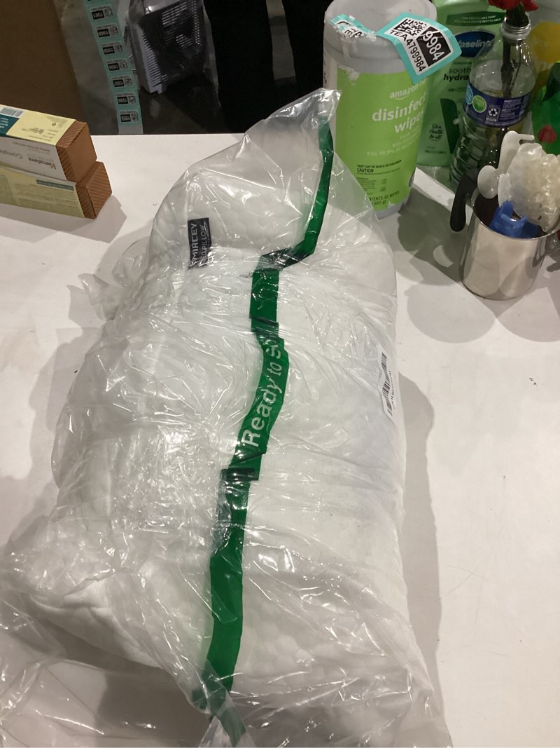 Condition photo showing As Is for Sleep Doctor Approved Cervical Neck Pillow for Sleeping, Ergonomic Contour Side Sleeper Pillows for Adults, Cooling Orthopedic Pillow for Pain Relief Support, Memory Foam Pillows Back Stomach Sleepers