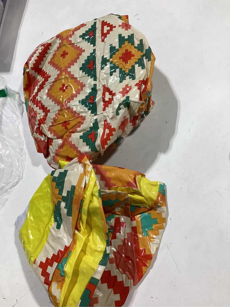Condition photo showing Good Condition for triumpeek inflatable cactus cooler, 55" fiesta cactus ice bucket wearing sombreros for summer swimming pool hawaiian themed party supplies 1 pack - mr. cactus