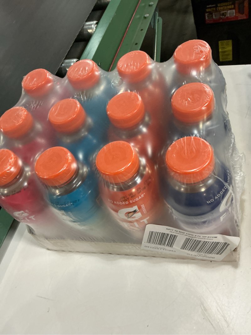 Condition photo showing Good Condition for (BB. 01/07/2026) Gatorade Fit Electrolyte Beverage  Healthy Real Hydration  New 2.0 4 Flavor Variety Pack  16.9.oz Bottles (12 Pack)