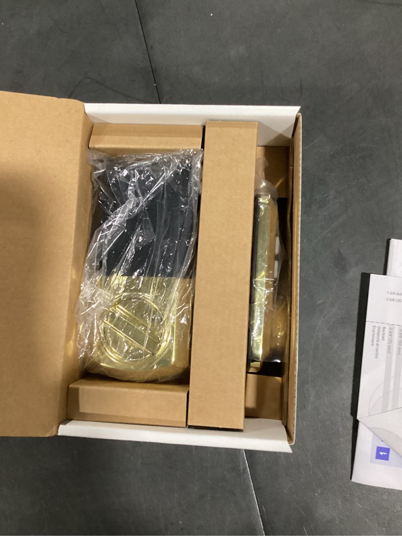 Condition photo showing Good Condition for kwikset powerbolt 250 polished brass keypad electronic deadbolt lock ft. smartkey security