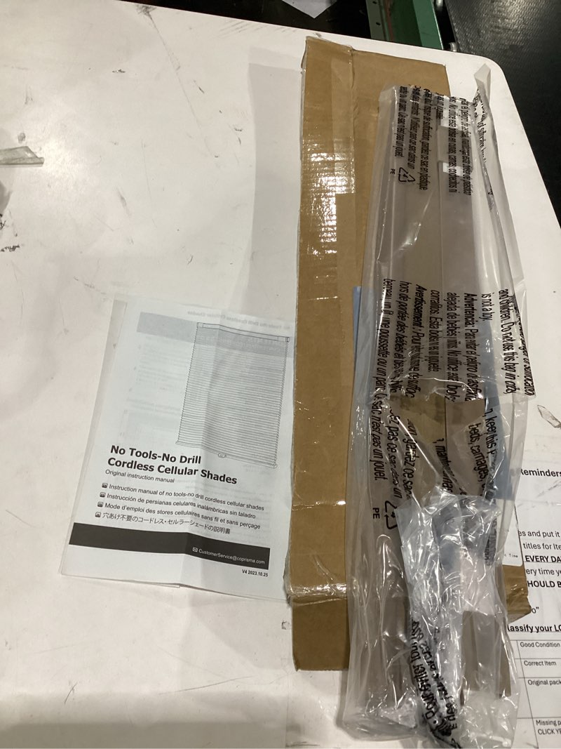 no tools-no drill cordless cellular shades