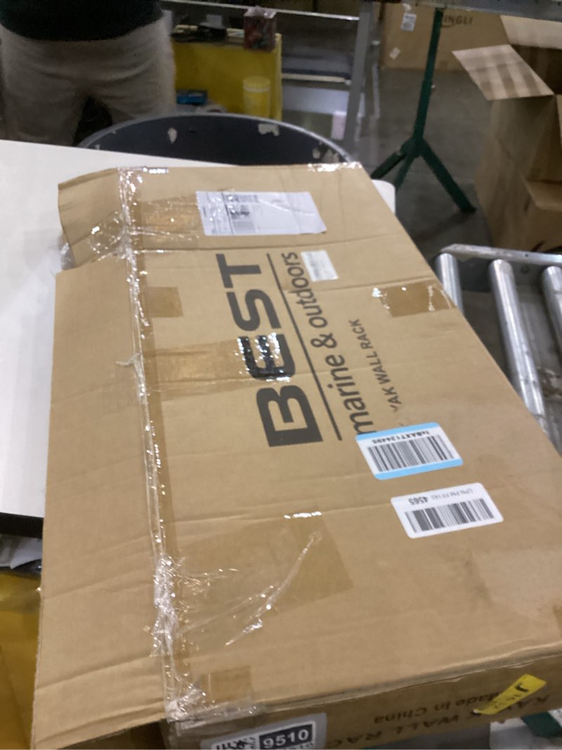 Condition photo showing Good Condition for Best Marine and Outdoors Kayak Storage Rack, 2 Premium Wall Mount Racks, Kayaks & SUP Paddle Boards,