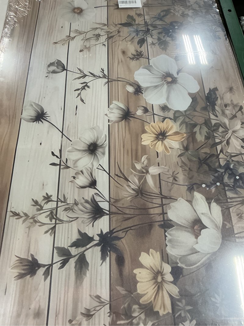 Condition photo showing New/Like New for EGMAVQZY Vintage Floral Wall Art Rustic Flowers Wall Decor Farmhouse Canvas Poster Picture for Home Wall Decor, Living Room and Bedroom Decor 12x16 Inch Ready to Hang Canvas 12"L x 16"W