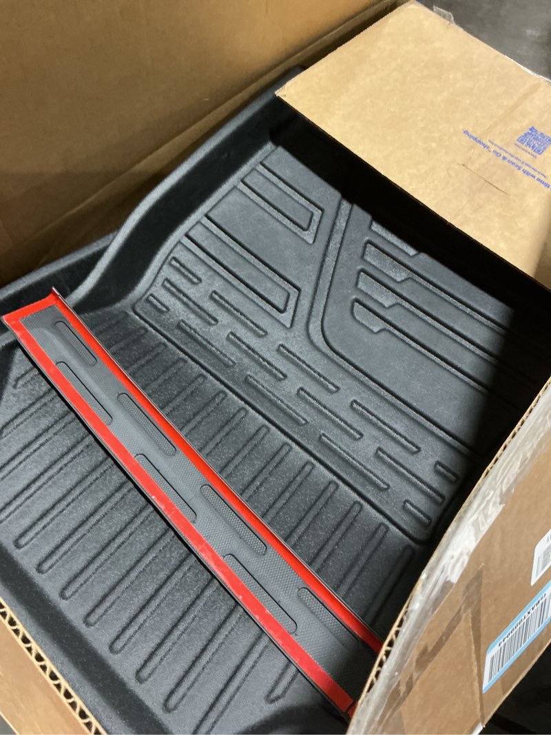 Condition photo showing Good Condition for floor mats for toyota rav4 2019-2025, all weather floor mats trunk cargo liner with backrest protectors and door sill guards accessories, full coverage set for toyota rav4 | 2019-2025