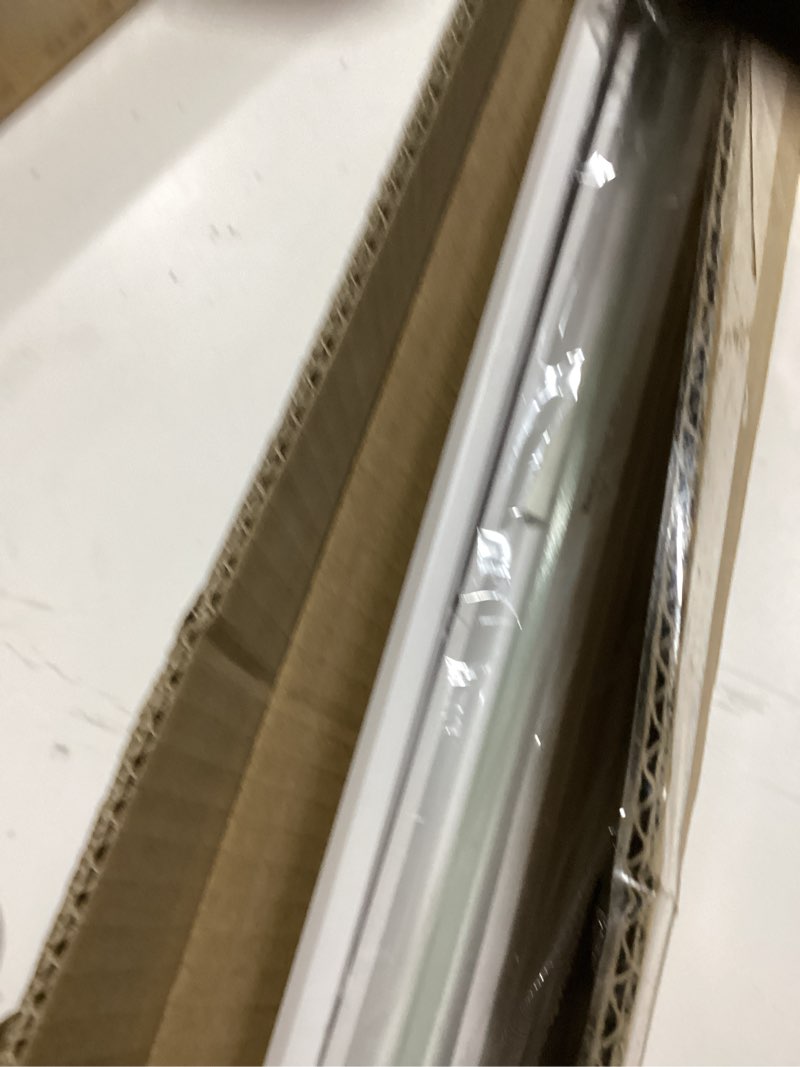 Condition photo showing Good Condition for 100% Privacy L-Shaped Blades Mini Blinds for Indoor Windows 1" Vinyl Cordless Window Blinds for Home, 24" W × 48" H - White White 24" W × 48" H