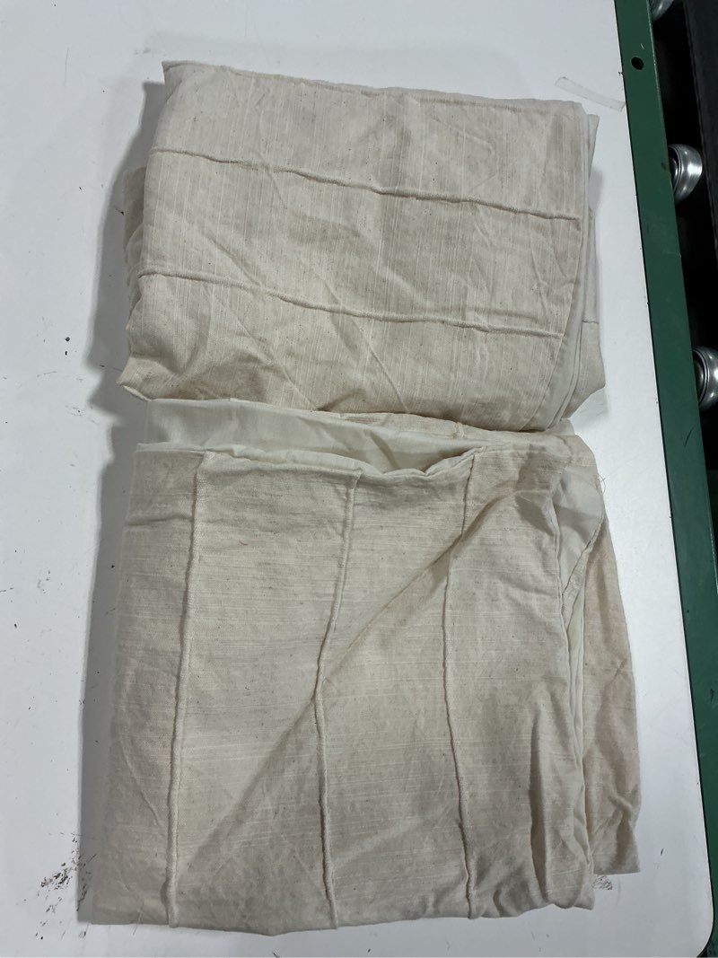 Condition photo showing As Is for set of 2 king pillowcases