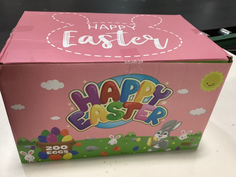 Condition photo showing New/Like New for 500 pack easter eggs bulk include 12 surprise golden eggs, 2.4 inch bright colors fillable empty plastic easter egg for easter hunt, easter basket fillers, easter party favors 500 pack-2.4 inch