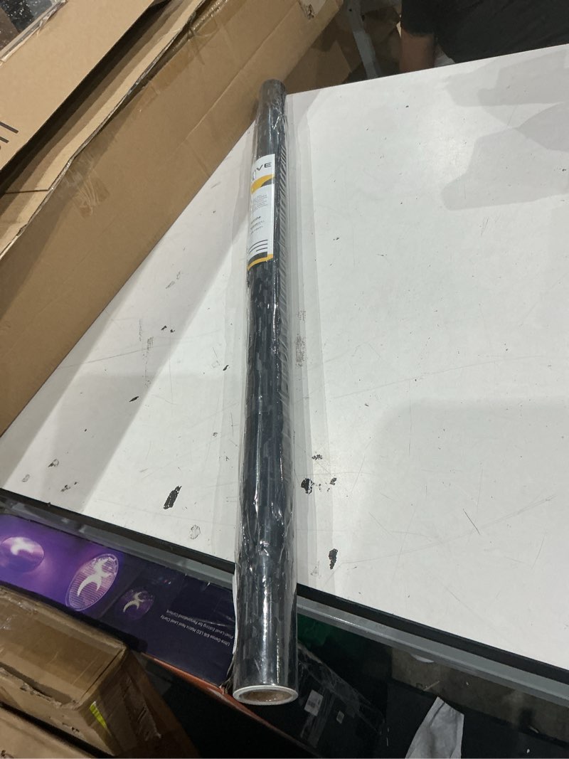 Condition photo showing As Is for vvivid+ stealth medium pattern camouflage vinyl wrap roll (3ft x 5ft, black) 3ft x 5ft black