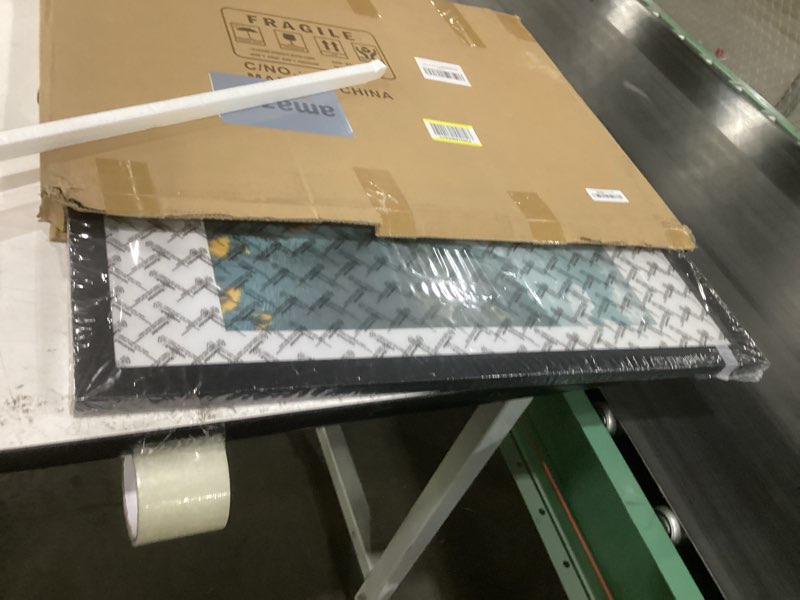 Condition photo showing New/Like New for picrit 20x28 picture frame, poster frame for wall mounting display, black black 20x28