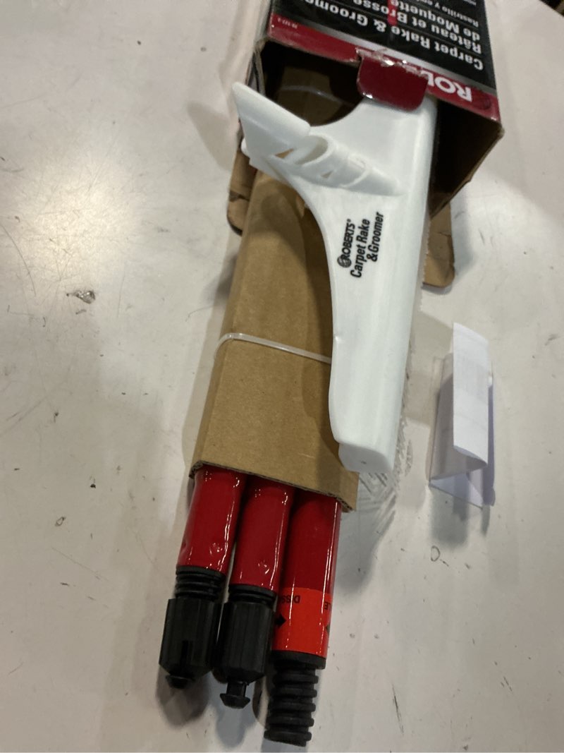 Condition photo showing New/Like New for roberts 12" carpet rake and groomer with 51" handle