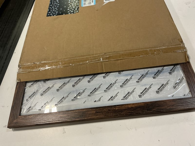 Condition photo showing Good Condition for 16x20 picture frame, classic brown 16 x 20 poster frame for horizontal or vertical wall mounting, 1 pack brown 16x20