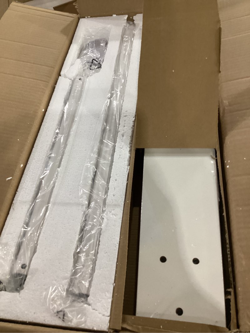 Condition photo showing New/Like New for (not tested)72 inch ceiling fans with lights and remote, dual color 8 blades, bedroom living room office library cafe outdoor industrial, 3cct dimmable, 6 speed reversible quiet dc motor, white/wood grain mwh/wd 72inch