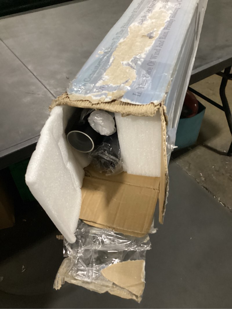 Condition photo showing Good Condition for 25ft heavy duty flag pole kit, real 11 gauge aluminum, 2.4" large bottom tube, true glory edition,in ground flagpole for outside house,residential & commercial, gift box packaging-120mph wind tested 25ft black