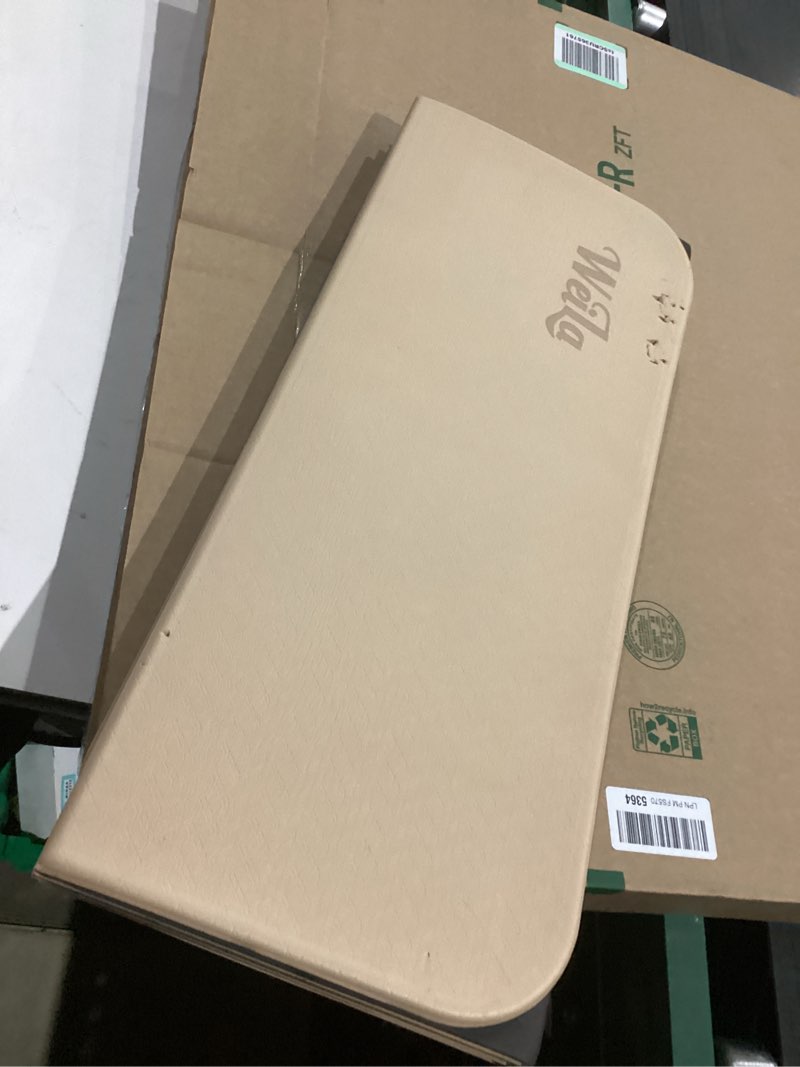 Condition photo showing New/Like New for Foldable Yoga Excercise Mat 71"L x 24"W, Odourless Light Weight POE Mat For Home Fitness and Gym Workouts, 1/4 inch Non-slip design for All Types of Yoga Pilates Beige 71"Lx24"W