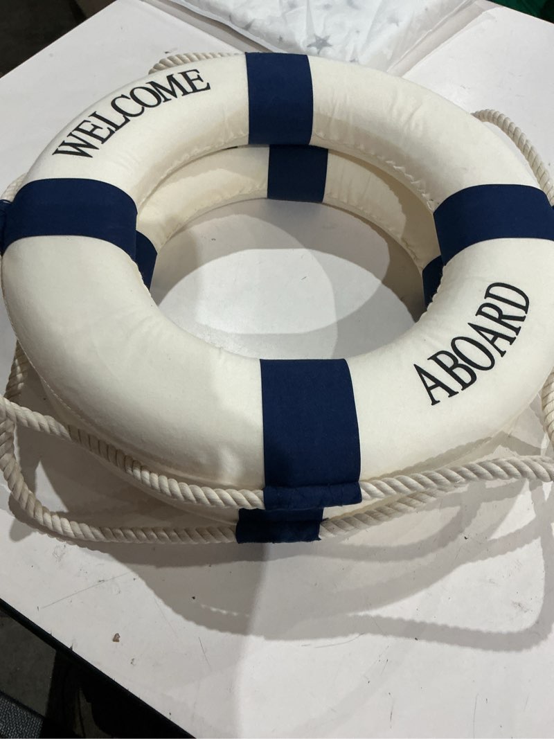 Condition photo showing Good Condition for professional life-saving floating ring buoy for pool rescue