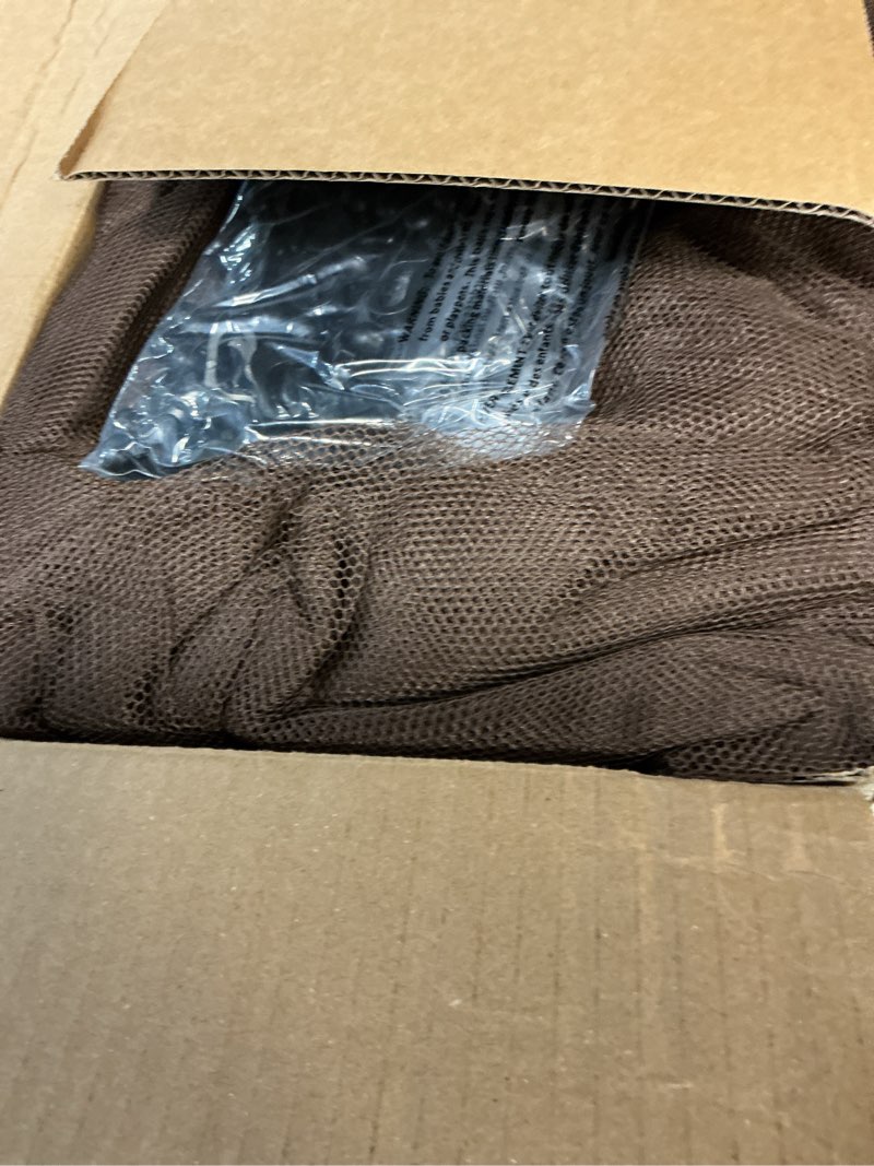 Condition photo showing Good Condition for bps 10' x 10' gazebo universal netting screen replacement, 4-panel screen walls with double zippers for outdoor patio, brown brown 10'x10'