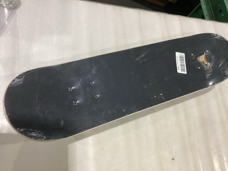 Condition photo showing As Is for Pro Complete Skateboards for Beginners Girls Boys Kids Youths Teens Adults 31\"x8\" Skate Boards 7 Layers Canadian Maple Double Kick Deck Concave Longboard *only grip damaged*