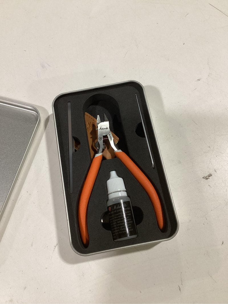 Condition photo showing Good Condition for Model Nippers 4.7" Ultra Thin Single Blade Gundam Nippers, Sprue Cutter Hobby Nippers, Model Kit Nippers for Plastic Gunpla Model Building Gift Box with Protective Cover & Spring Extra-thin (Iron Box)