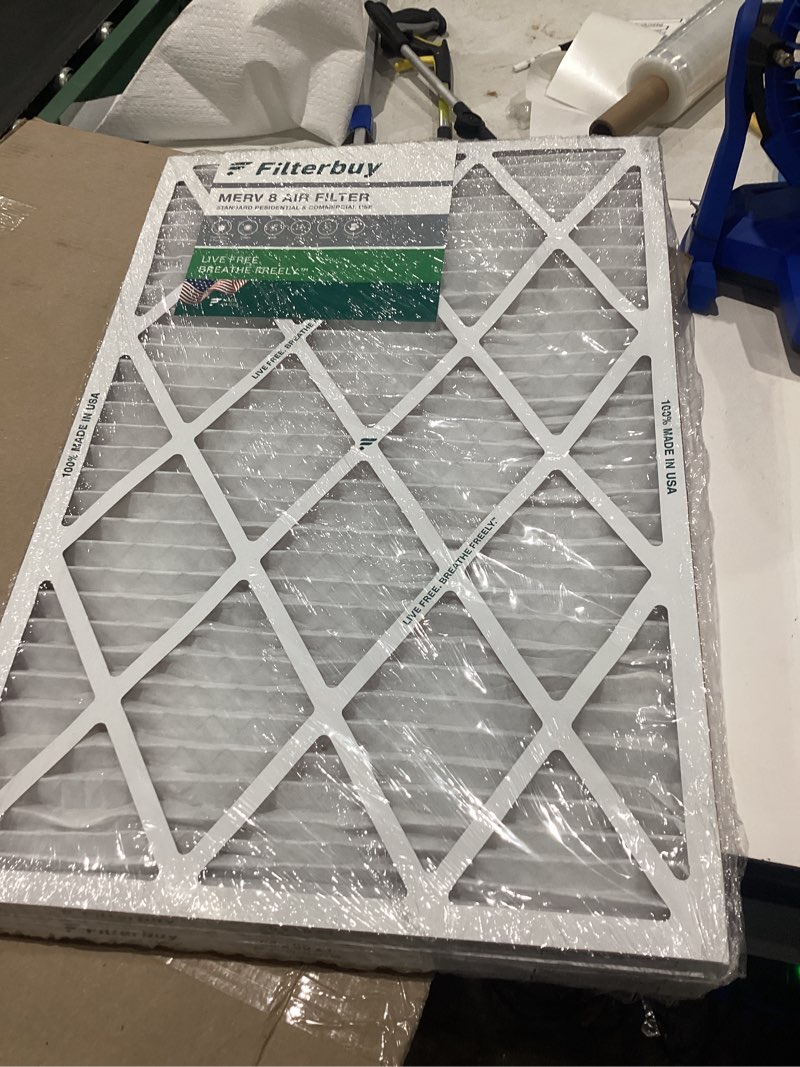 Condition photo showing As Is for merv 8 air filters(we dont know the size)
