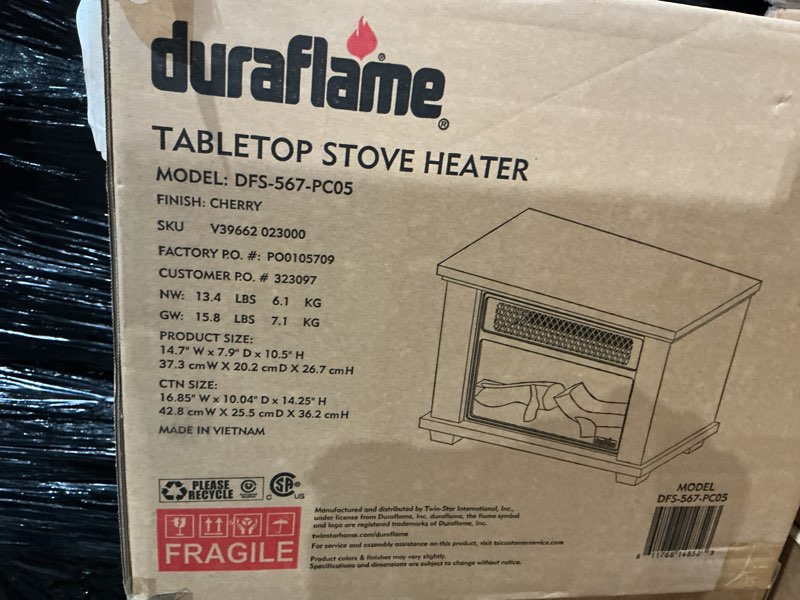 Condition photo showing Good Condition for differentcolor))duraflame  tabletop stove heater