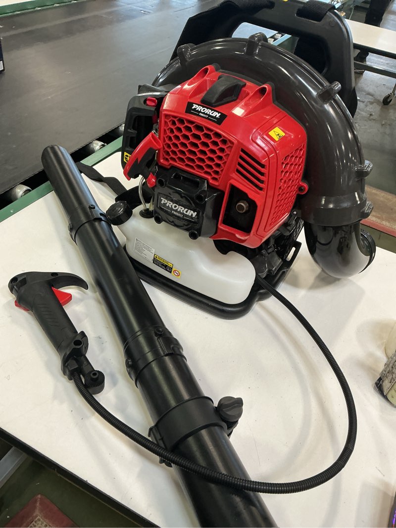 Condition photo showing As Is for PBB2417 – 51.7cc 570 CFM Gas Backpack Leaf Blower